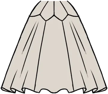 Petal Peplum Skirt