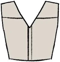 V Neck Yoked Shirt